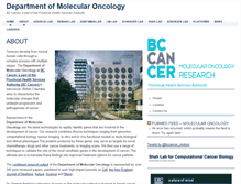 Tablet Screenshot of molonc.bccrc.ca