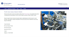 Desktop Screenshot of bccrc.ca